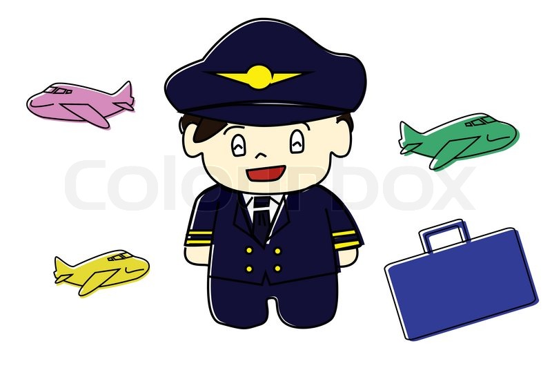 800x533 Scribble Sketch Of Pilot Stock Vector Colourbox - Pilot Sketch