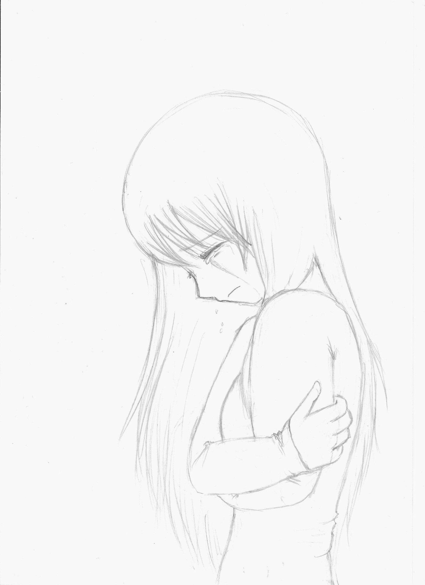 1700x2338 Sad Pencil Sketches Anime Pin{{Faith}} On Sad Anime - Pin Sketch
