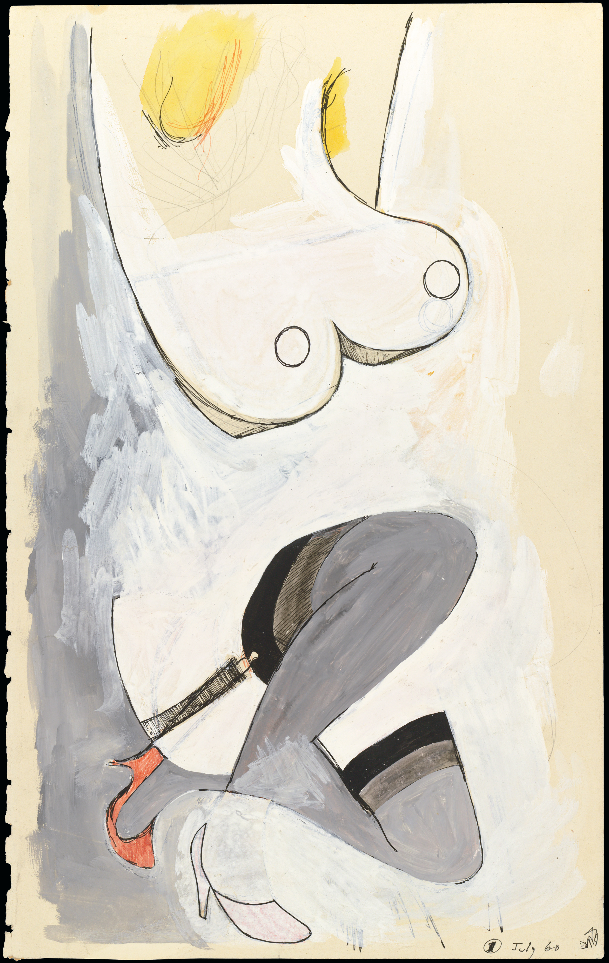 2025x3200 Richard Hamilton (1922 2011) Pin Up Sketch V 2000s, Paintings - Pin Up Sketch