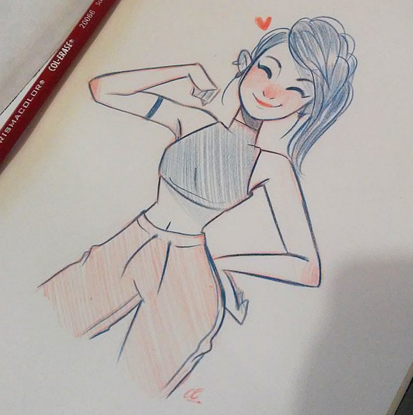 591x594 Pinup Arena Chachachabela Girls! Quick Sketches =) Drawings - Pin Up Sketch Tumblr