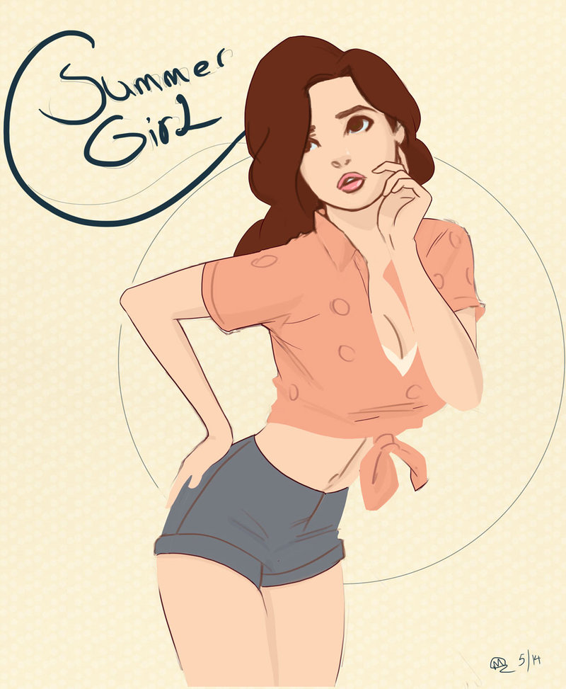 800x973 Summer Girl Pin Up Sketch By Mro16 - Pin Up Sketch Tumblr