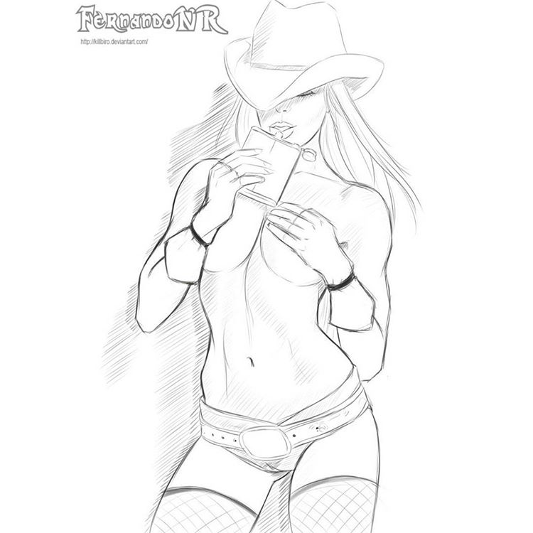 750x750 (@fernandokillbiro Arts - Pin Up Sketch Tumblr