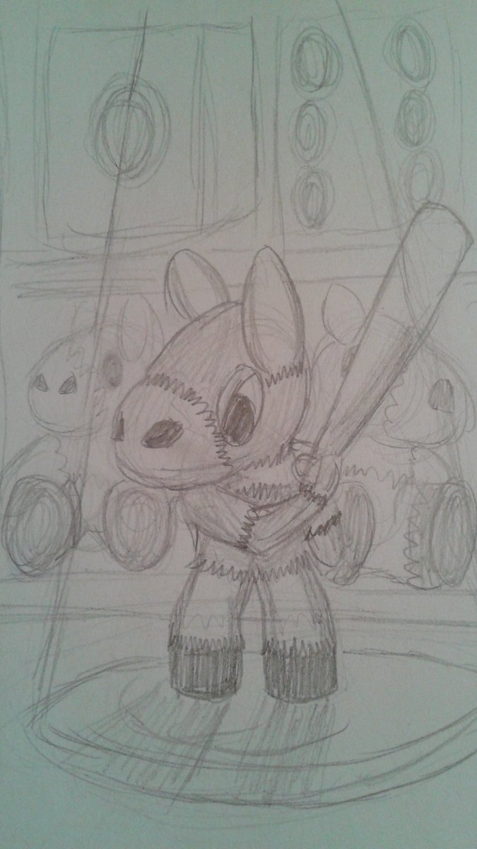 675x1200 Gamedawg On Twitter Evil With A Plastic Bat. - Pinata Sketch
