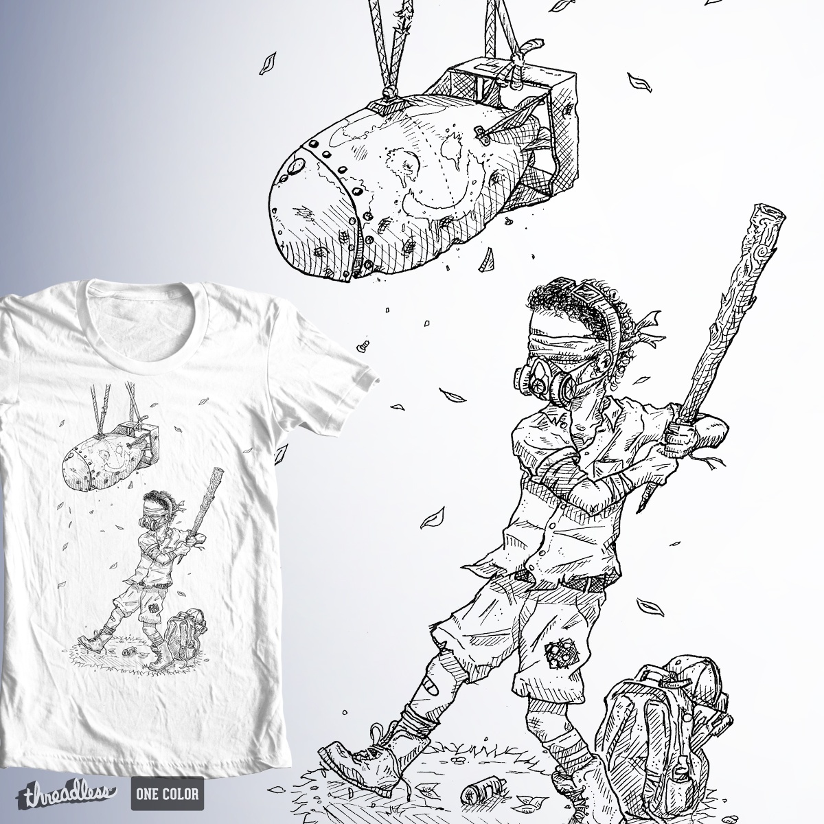 1200x1200 Score Atomic By Adrianinked On Threadless - Pinata Sketch