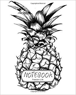 260x325 Notebook Pineapple Sketch Notebook Journal Diary, 110 Lined - Pineapple Sketch