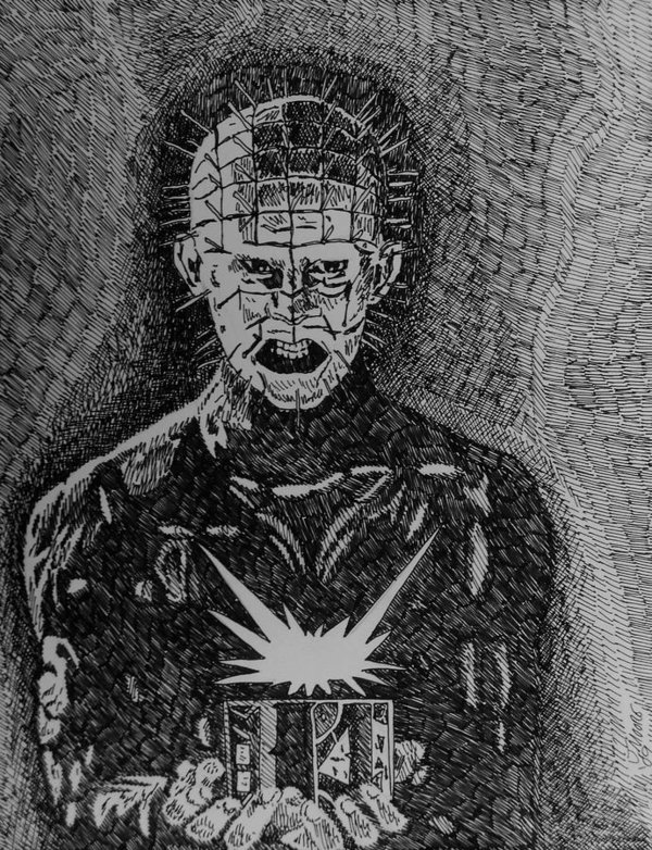 600x782 Pinhead Art Print By Jeremy Moore - Pinhead Sketch