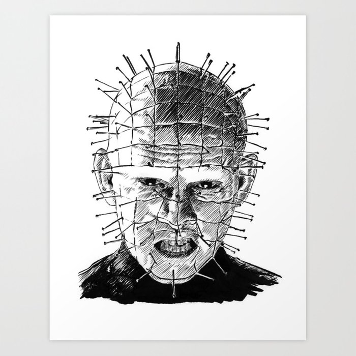700x700 Pinhead Art Print By Inknsilverlab Society6 - Pinhead Sketch