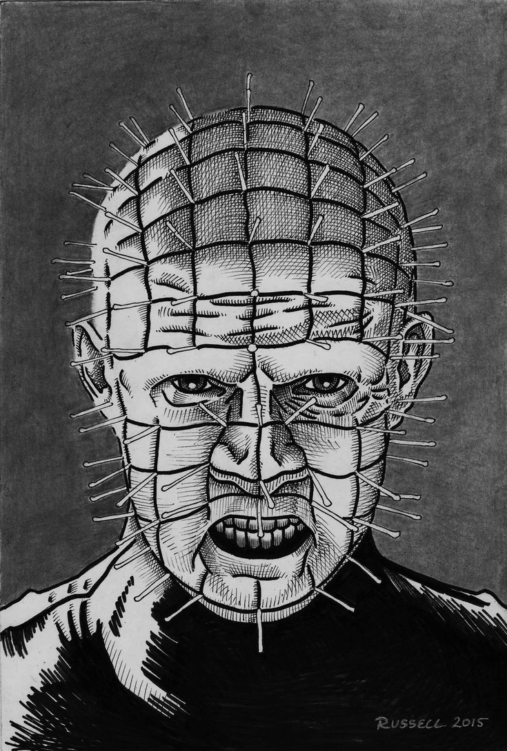 735x1087 Pinhead By Bungle0 - Pinhead Sketch