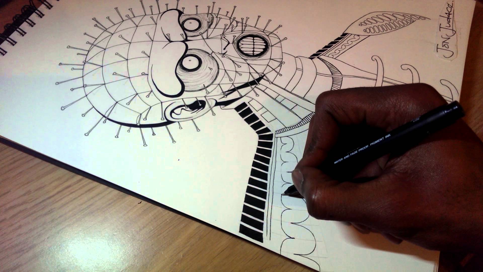 1920x1080 Pinheadhellraiser Sketch.. Work In Progress - Pinhead Sketch
