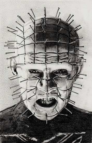 354x550 Hellraiser Pinhead Horror Movies - Pinhead Sketch
