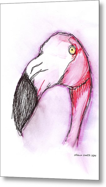 341x600 Flamingo Sketch Drawing Drawing By Shawn Smith - Pink Flamingo Sketch