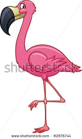 277x470 Drawn Flamingo Illustration 3327939 - Pink Flamingo Sketch