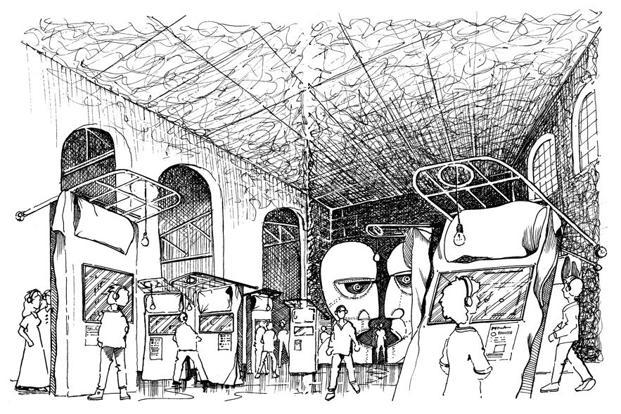 621x414 Stufish Architects Of Entertainment - Pink Floyd Sketch