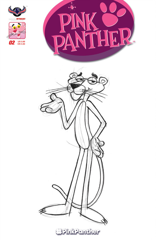 498x765 Pink Panther - Pink Panther Sketch