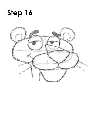 300x388 How To Draw The Pink Panther - Pink Panther Sketch