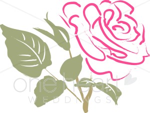 300x226 Pink Rose Sketch Clipart Rose Clipart - Pink Rose Sketch