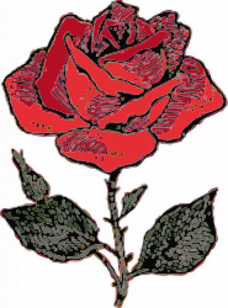 463x626 Red Rose Sketch Vector Free Download - Pink Rose Sketch