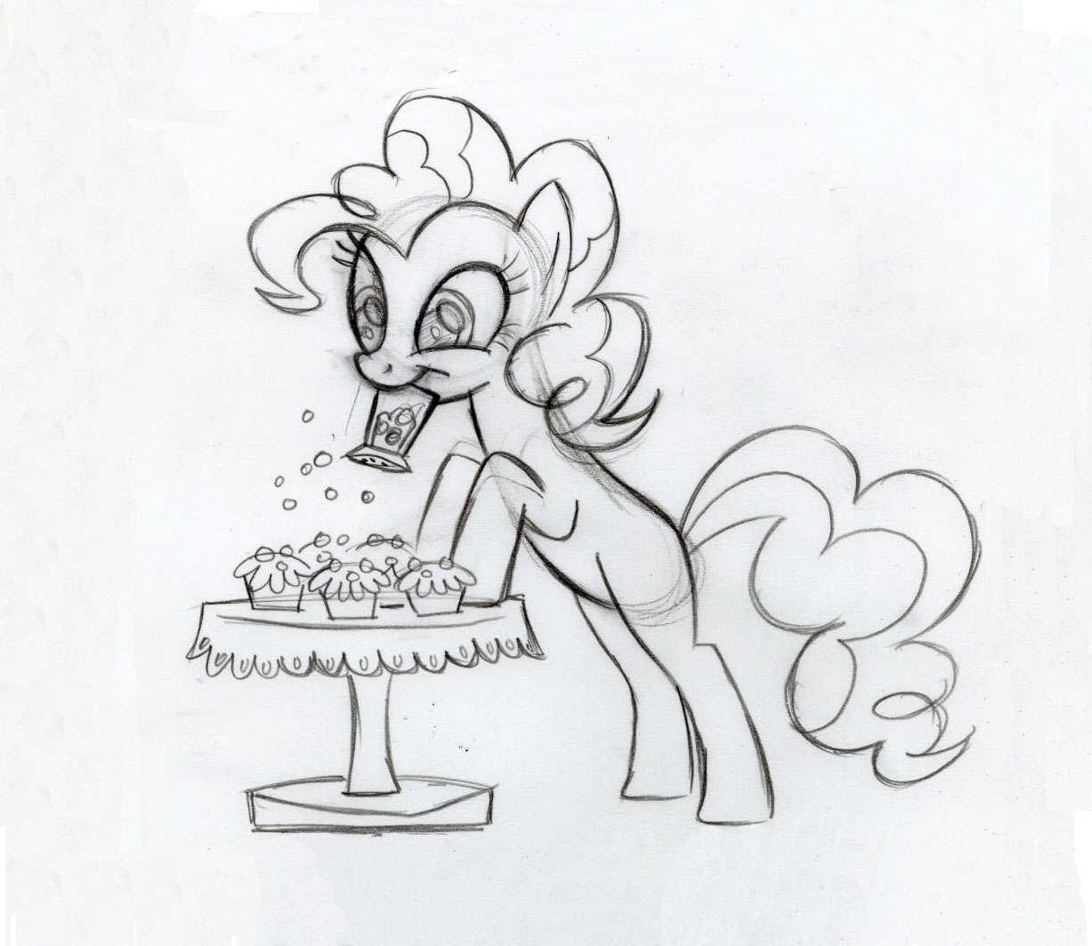1227x1064 Image - Pinkie Pie Sketch