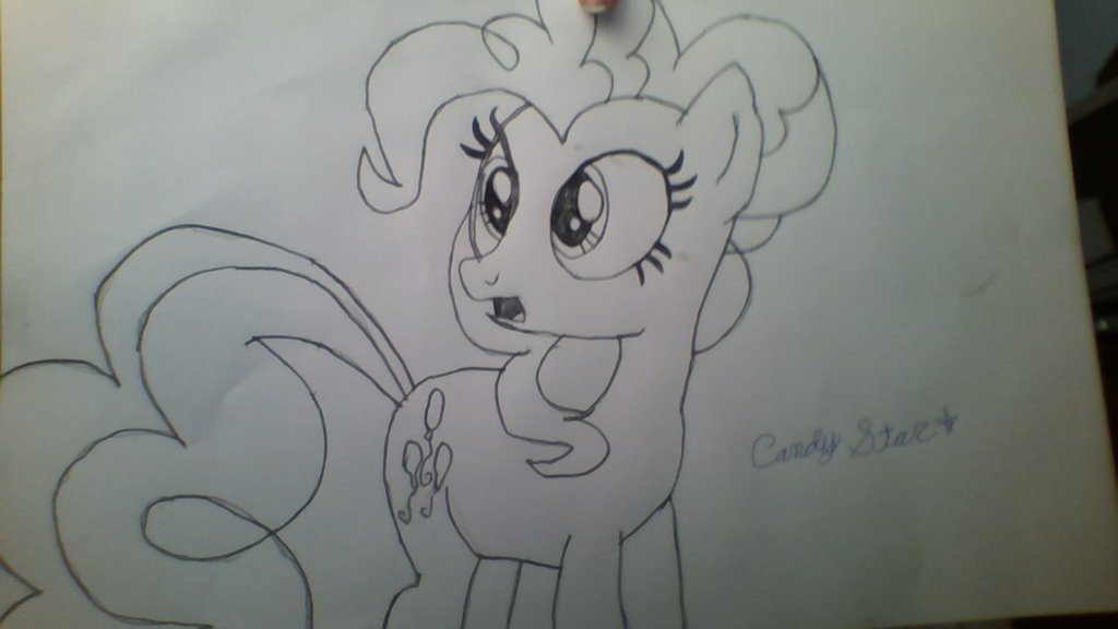 1024x576 Pinkie Pie Drawing! Everypony - Pinkie Pie Sketch