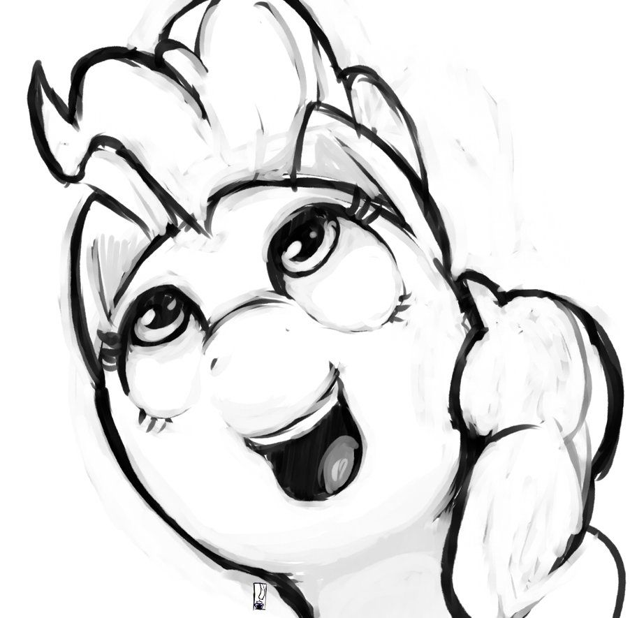 902x885 Pinkie Pie Sketch By Inkwel On @ - Pinkie Pie Sketch