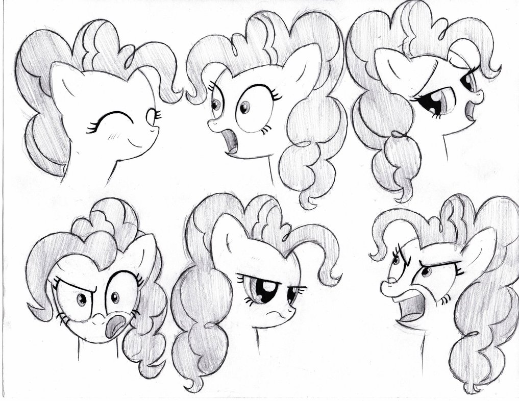 1017x786 Pinkie Pie Sketches - Pinkie Pie Sketch
