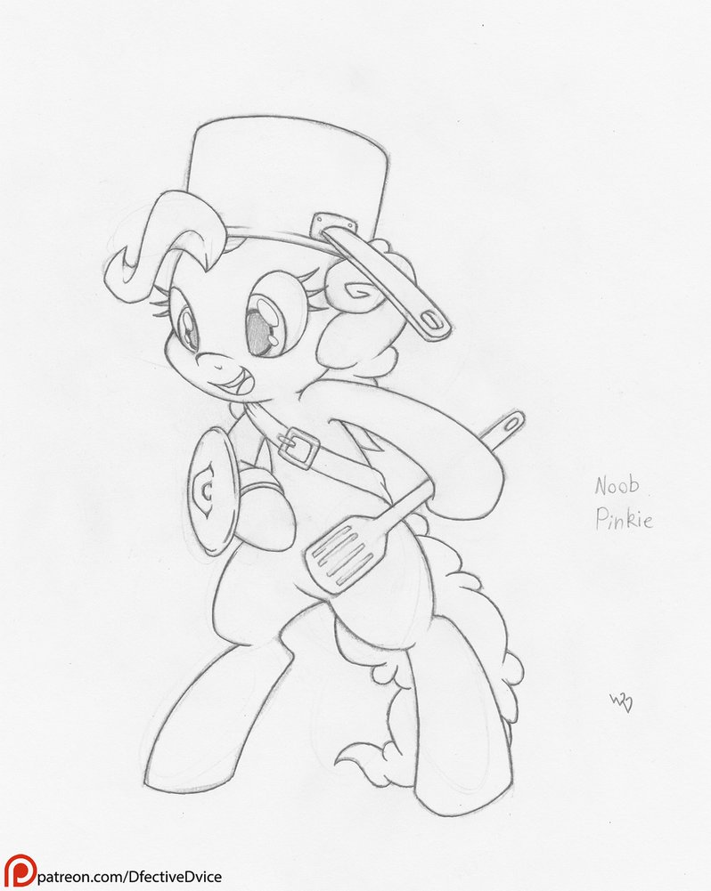 798x1001 Rpg Series - Pinkie Pie Sketch