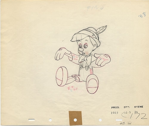 500x421 Image - Pinocchio Sketch