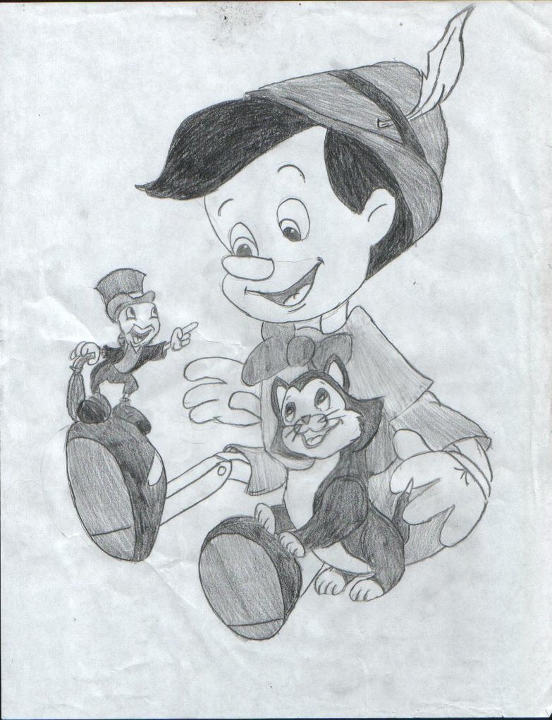 783x1020 Pinocchio Drawing By Invisible2u - Pinocchio Sketch