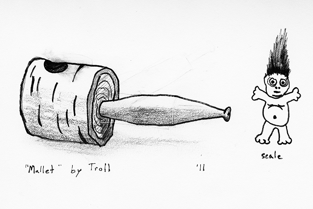 1024x683 Pipe Troll Mallet Sketch Springer Photo Graphics - Pipe Sketch