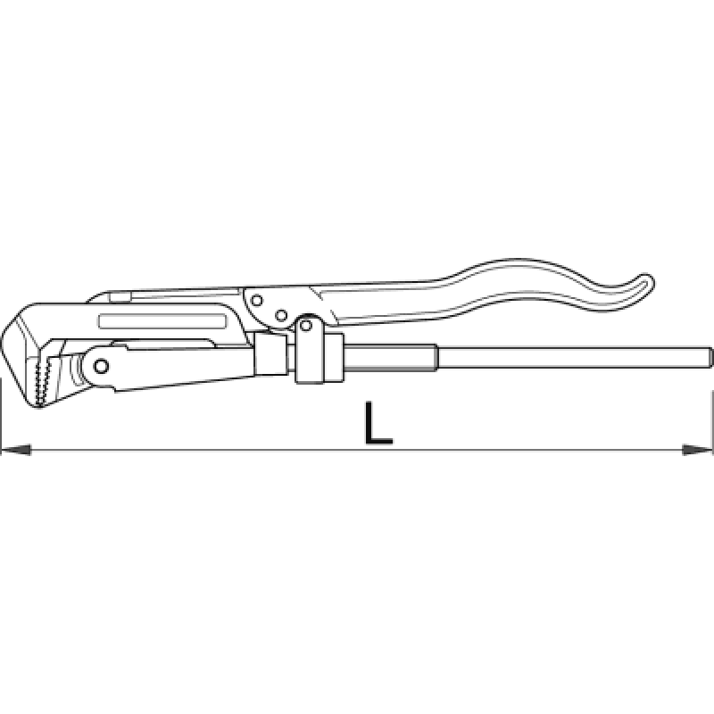 800x800 Grip Pipe Wrench - Pipe Wrench Sketch