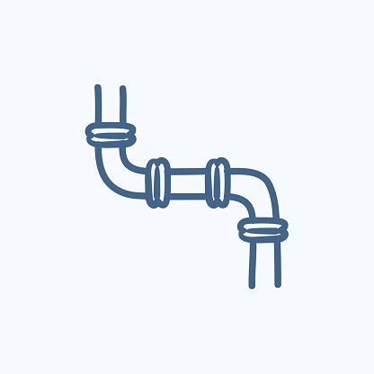 416x416 Water Pipeline Sketch Stock Vectors - Pipeline Sketch