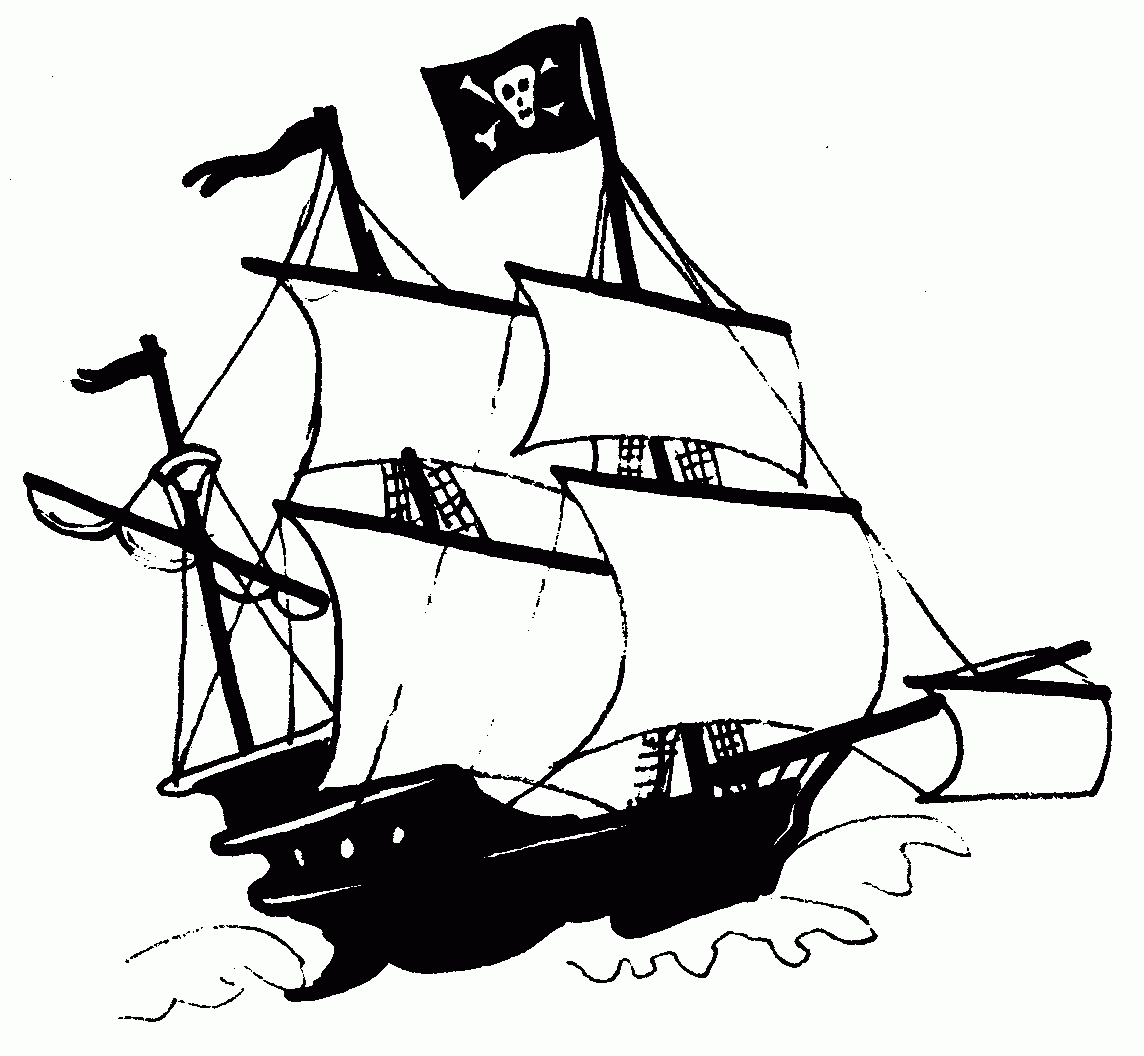 1144x1056 Ship Clipart Sketch ~ Frames ~ Illustrations ~ Hd Images ~ Photo - Pirate Boat Sketch