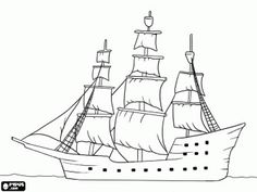 236x177 How To Draw A Pirate Ship! Gonna Try This On The Wall! Project - Pirate Boat Sketch