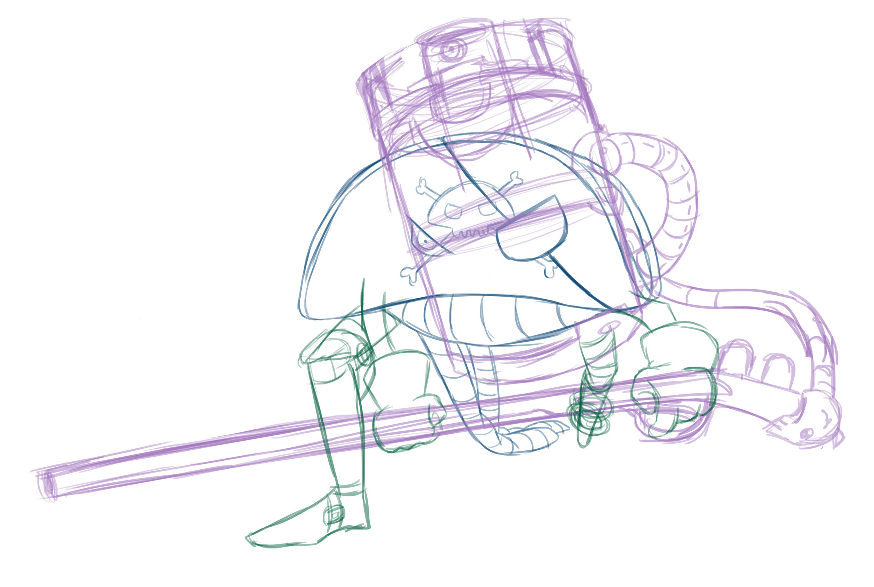 1743x1172 Artstation - Pirate Hat Sketch