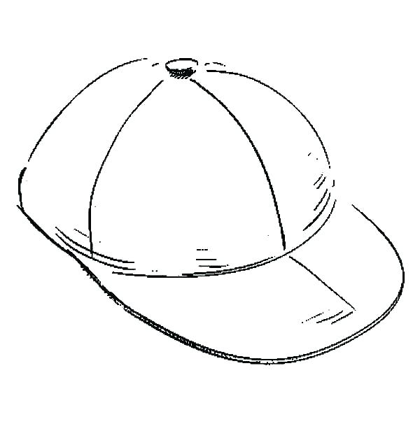 600x626 Baseball Hat Coloring - Pirate Hat Sketch