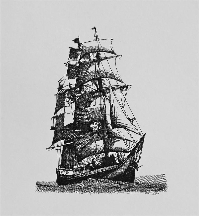 800x871 Pirate Ship Tattoo Sketch Art - Pirate Ship Sketch