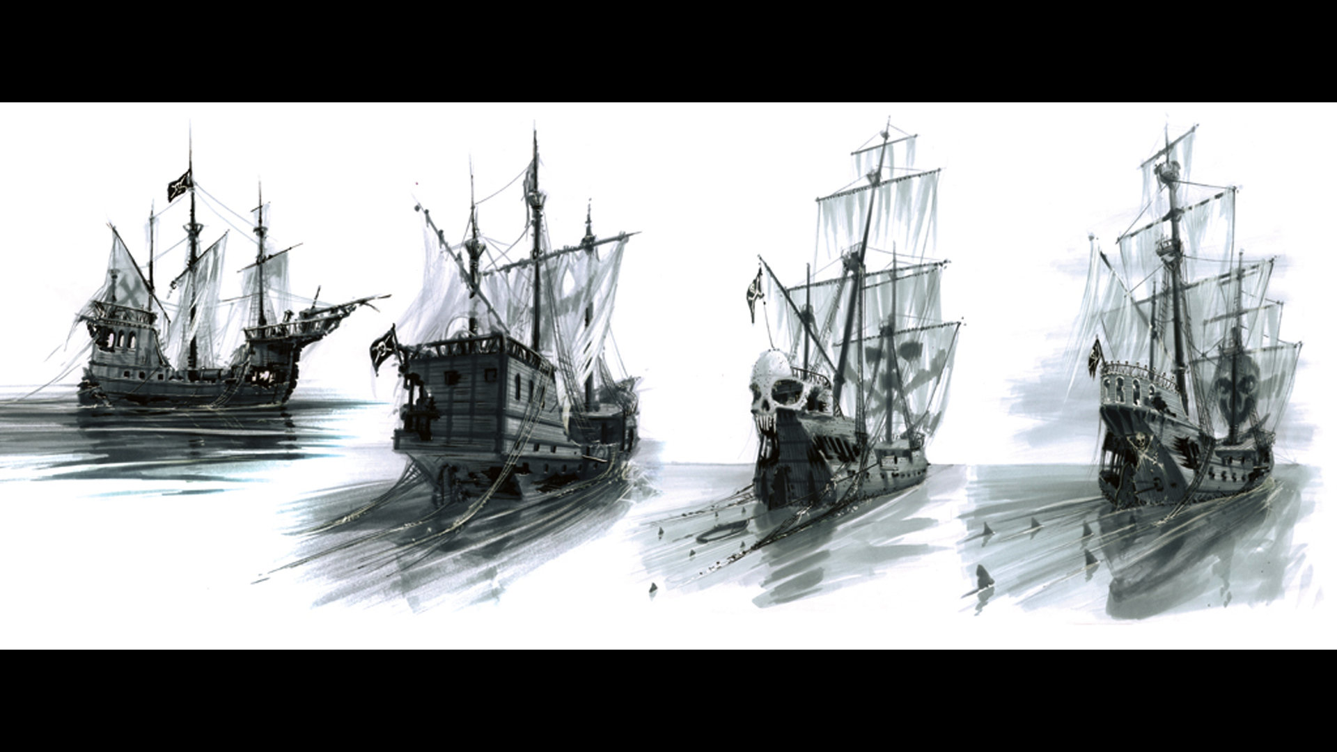 1920x1080 Scott Robertson - Pirate Ship Sketch