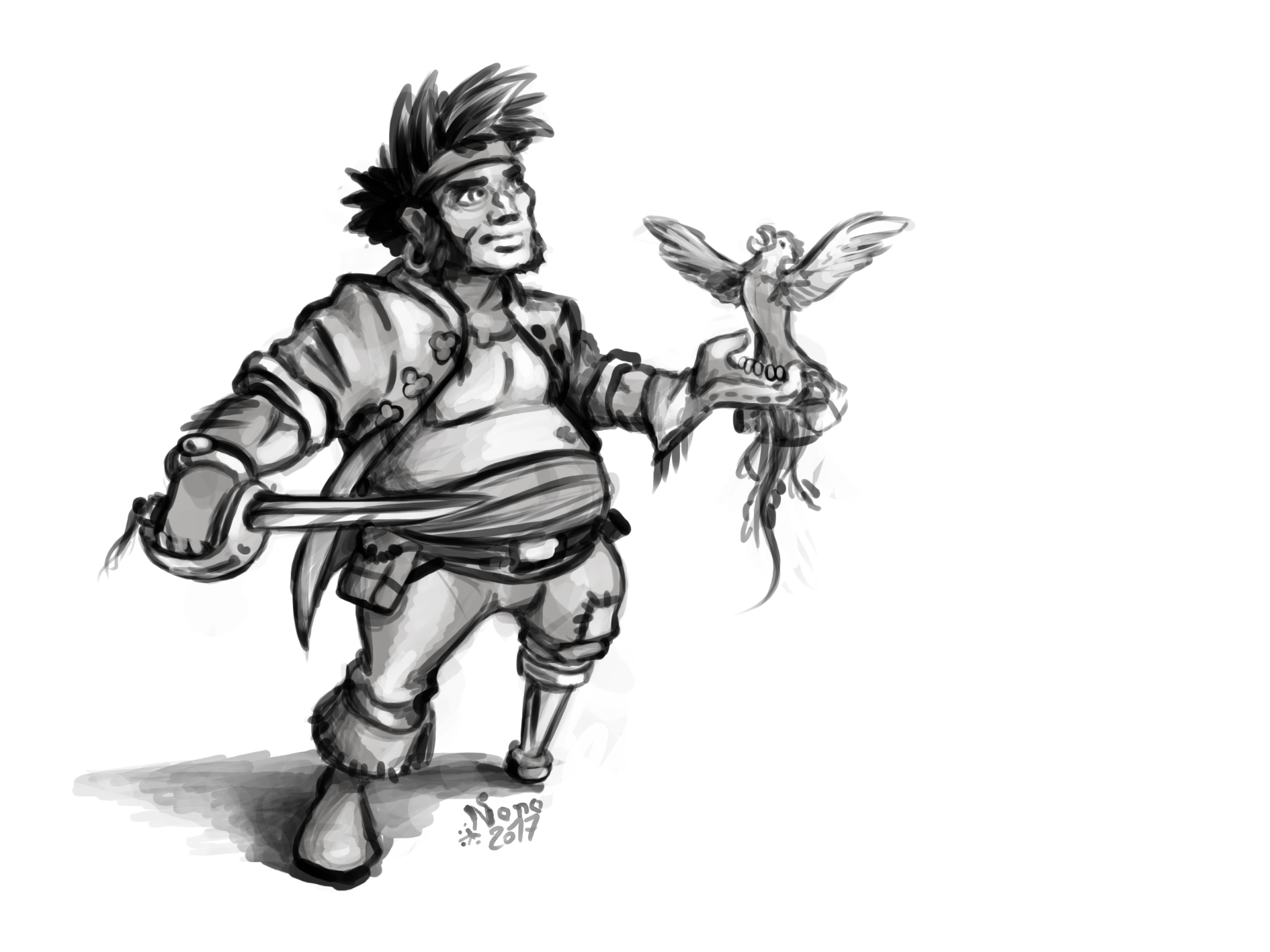 1890x1417 Pirate Sketch Art By Nonorama On Newgrounds - Pirate Sketch