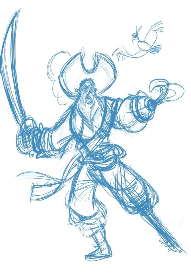 671x960 Artstation - Pirate Sketch