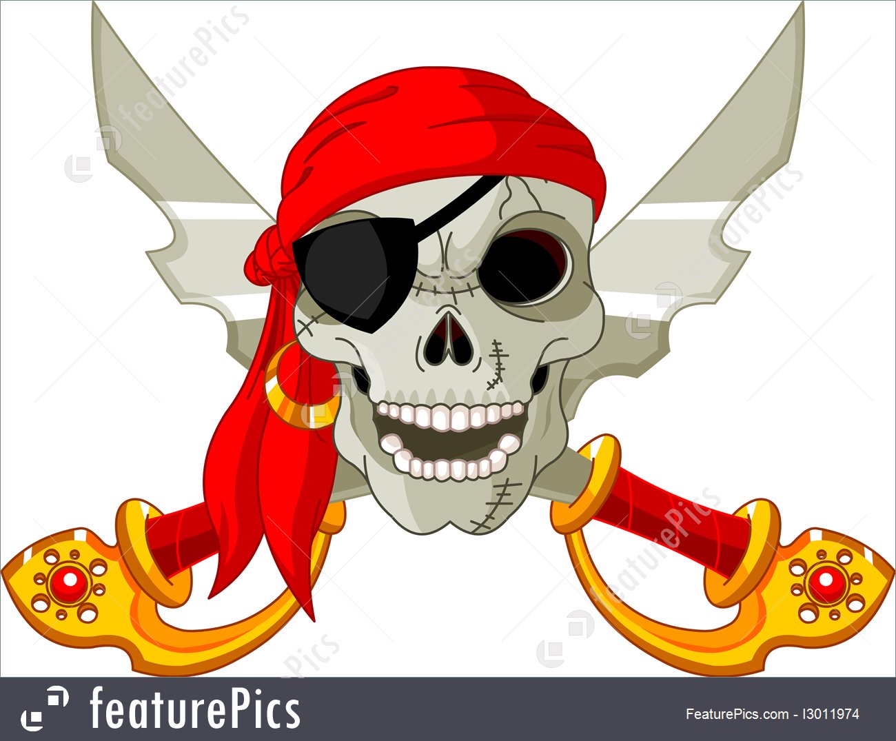 1300x1075 Pirate Skull Illustration - Pirate Skull Sketch