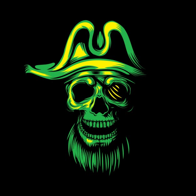 626x626 Pirate Skull Vectors, Photos And Psd Files Free Download - Pirate Skull Sketch