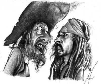 400x334 Pirates Of The Caribbean Sketch - Pirates Of The Caribbean Sketch