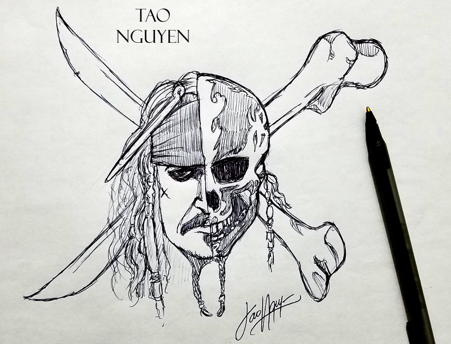 919x700 Artstation - Pirates Of The Caribbean Sketch
