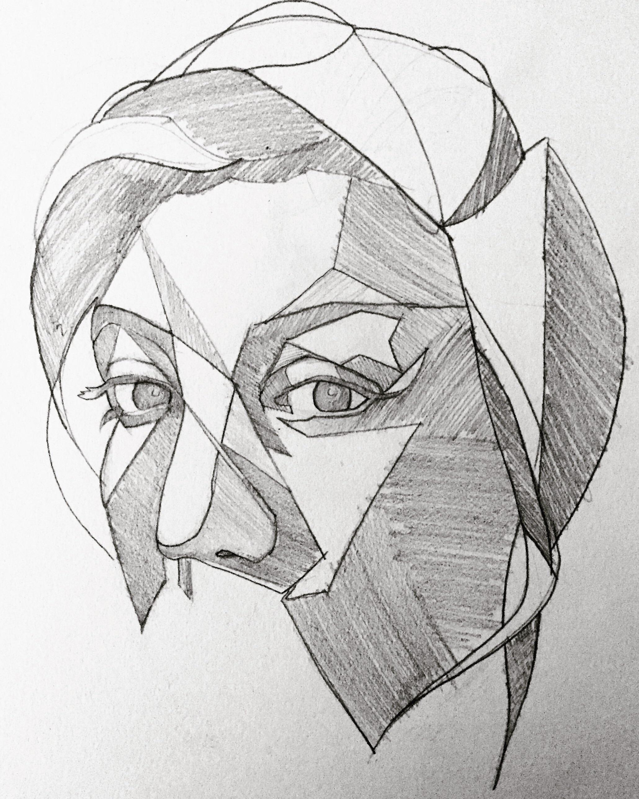 2060x2575 Piecespisces Drawing - Pisces Sketch