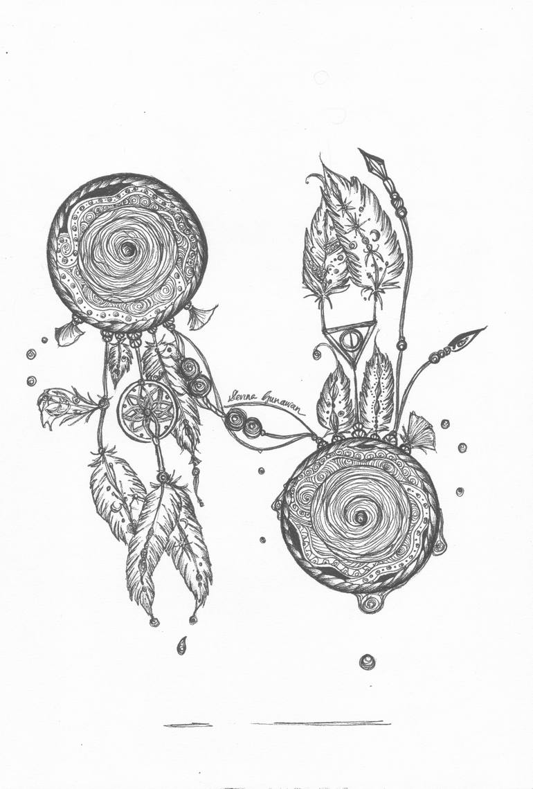 770x1140 Pisces The Dreamer Drawing By Devina Gunawan Saatchi Art - Pisces Sketch