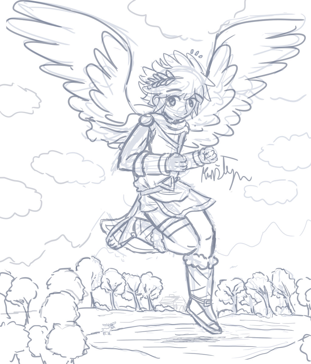 1024x1195 Pit Sketch By Friendlyfoxpal - Pit Sketch