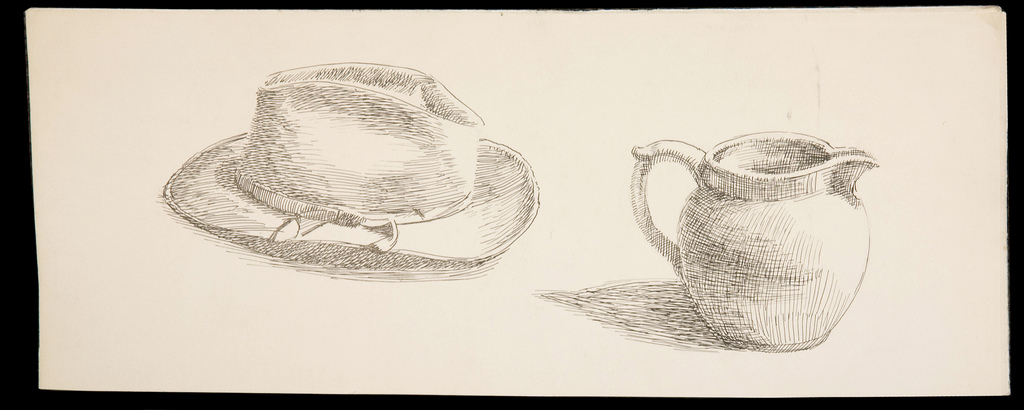 1024x410 Sketch Of A Hat And Pitcher These Two Sketches Of A Hat - Pitcher Sketch