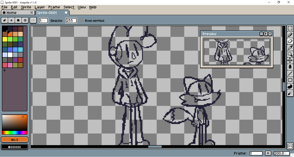 1024x546 Maxwell And Bud Pixel Sketch By Thegabegamer - Pixel Sketch