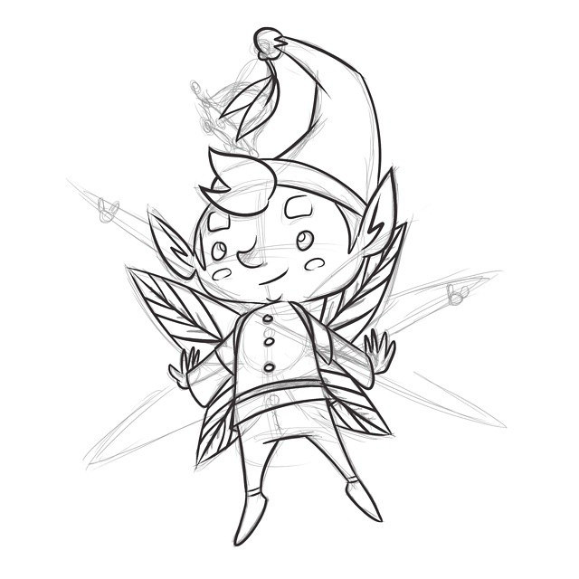 640x640 Pixie Sketch For @sketch Dailies. I Call Him A Leaf Elf - Pixie Sketch