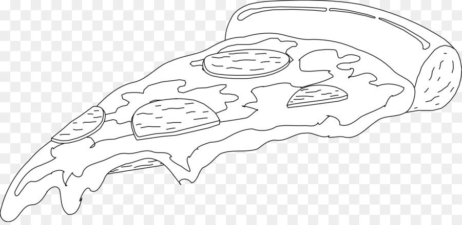 900x440 Pizza Drawing Coloring Book Sketch - Pizza Sketch